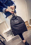 1PC Boys Girls Unisex Canvas Rucksack Backpack School Book Shoulder Bag