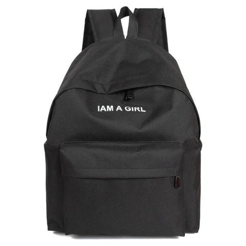 1PC Boys Girls Unisex Canvas Rucksack Backpack School Book Shoulder Bag