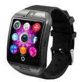 Bluetooth Smart Watch Curved surface Camera Support SIM Card For Smartphone
