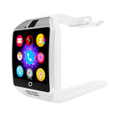 Bluetooth Smart Watch Curved surface Camera Support SIM Card For Smartphone