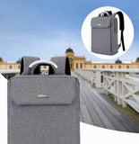 Simple Style Laptop Backpack Business Backpack Travel Bag for Man Gray