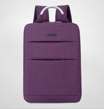 Simple Style Laptop Backpack Business Backpack Travel Bag Purple