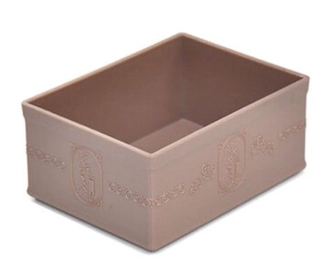 13.8x10.4x6.2cm Coffee Makeup Case Jewelry Organizer Office Supplies Holder Bin