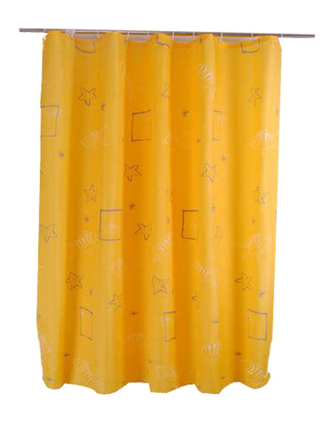 Bathroom Shower Curtains Thick Waterproof Curtains Window Treatments(Starfish)
