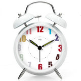 Alarm Clock Fashionable Decorative Clocks Mechanical Bedside Clock White