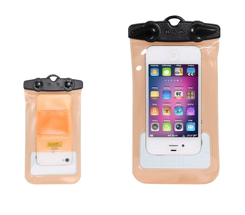 "5.9""*3.5""CLEAR ORANGE Waterproof Underwater Swimming Diving Dry Bag Pouch"