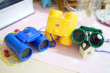 Children High Definition Telescope Binocular Portable Scientific Toys Army green