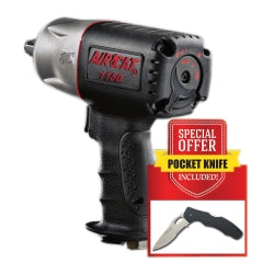 1/2" Impact Wrench with 7.5" Stainless Steel Knife