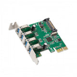 Syba PCI-Express 2.0 x1 USB 3.0 4-Port Card with Low Profile Bracket