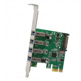 Syba PCI-Express 2.0 x1 USB 3.0 4-Port Card with Low Profile Bracket