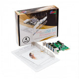 Syba PCI-Express 2.0 x1 USB 3.0 4-Port Card with Low Profile Bracket