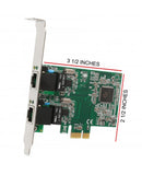Syba 2 Port Gigabit Ethernet PCI-e x1 Network Card