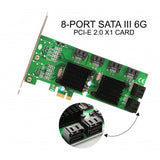 8-Port SATA III 6G PCI-E 2.0 x1 Card