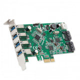 Syba 4 Port USB 3.0 & 2 Port SATA III PCI-e 2.0 x1 Card