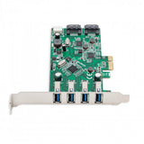 Syba 4 Port USB 3.0 & 2 Port SATA III PCI-e 2.0 x1 Card