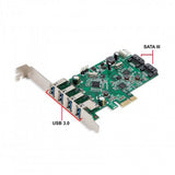 Syba 4 Port USB 3.0 & 2 Port SATA III PCI-e 2.0 x1 Card