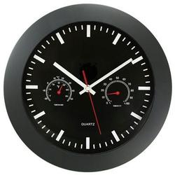 12" Gauges Clock Black Frame