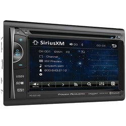 Power Acoustik 6.2" Incite Double-din In-dash Lcd Touchscreen Dvd Receiver With Bluetooth & Siriusxm Ready