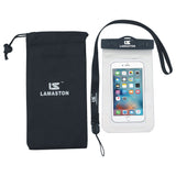 LAMASTON Extra Large Waterproof Phone Case Bag for iPhone 7 Plus, 6 6S, Samsung Galaxy S6 Edge S7. Best Dust Dirt Proof, Snow proof, Waterproof Phone Pouch for Cellphone up to 6 inches(White)