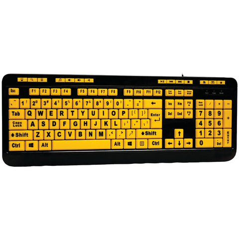 Adesso(R) AKB-132UY EasyTouch(TM) 132 Luminous Large-Print Desktop Keyboard