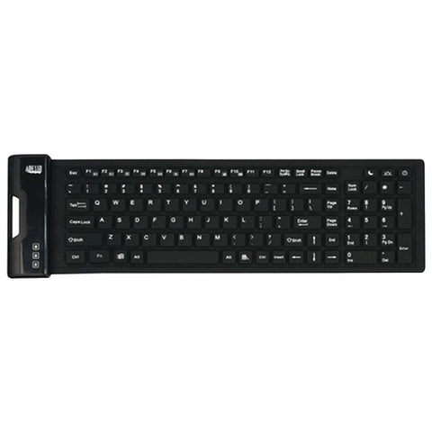 Adesso(R) AKB-222UB SlimTouch(TM) 222 Antimicrobial Waterproof Flex Keyboard