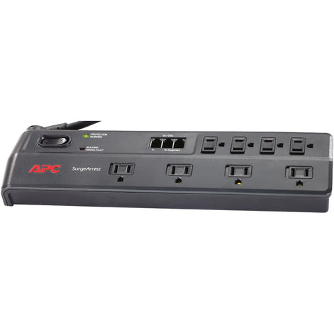 APC(R) P8T3 8-Outlet Essential SurgeArrest(R) Surge Protector (Telephone Protection)