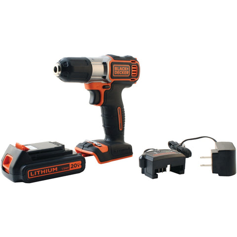 BLACK+DECKER(TM) BDCDE120C 20-Volt MAX* Lithium Drill/Driver with AutoSense(TM) Technology