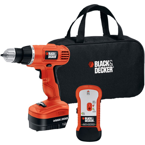 BLACK+DECKER(TM) GCO12SFB 12-Volt Drill/Driver with Stud Sensor Kit