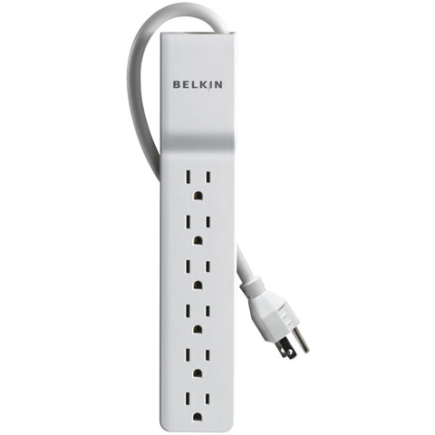 Belkin(R) BE106001-06R 6-Outlet Surge Protector (White)