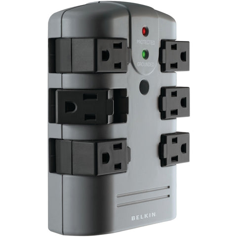 Belkin(R) BP106000 6-Outlet Pivot-Plug Surge Protector Wall Tap