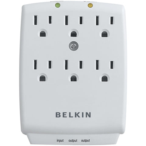 Belkin(R) F9H620-CW 6-Outlet Wall-Mount Surge Protector