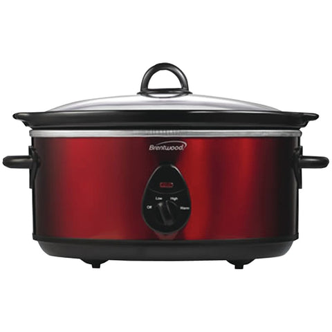 Brentwood Appliances SC-150R 6.5 Quart Slow Cooker (Red)