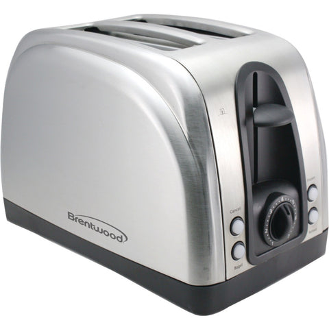 Brentwood Appliances TS-225S 2-Slice Elegant Toaster with Brushed Stainless Steel Finish