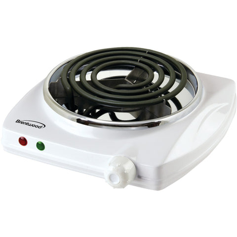 Brentwood Appliances TS-322 Electric Single Burner (White)