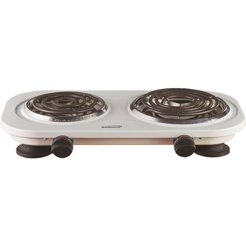 Brentwood Appliances TS-361W Electric 1,500-Watt Double Burner