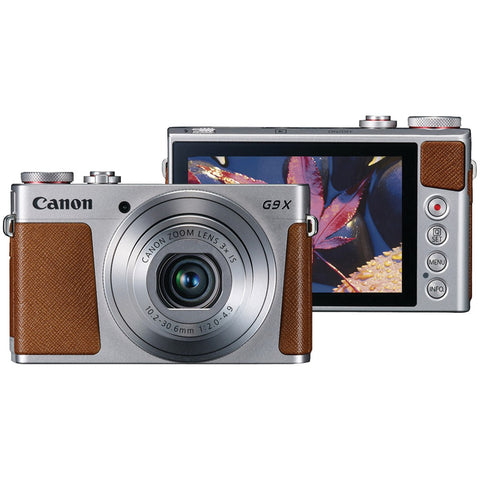 Canon(R) 0924C001 20.0-Megapixel PowerShot(R) G9X Digital Camera (Silver)