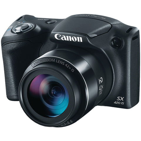 Canon(R) 1068C001 20.0-Megapixel PowerShot(R) SX420 IS Digital Camera (Black)
