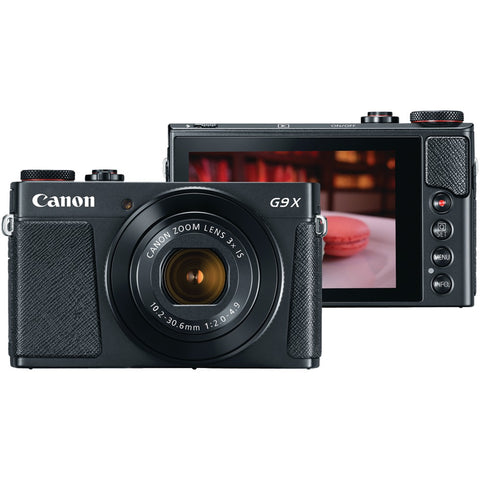 Canon(R) 1717C001 20.1-Megapixel PowerShot(R) G9 X Mark II Digital Camera (Black)