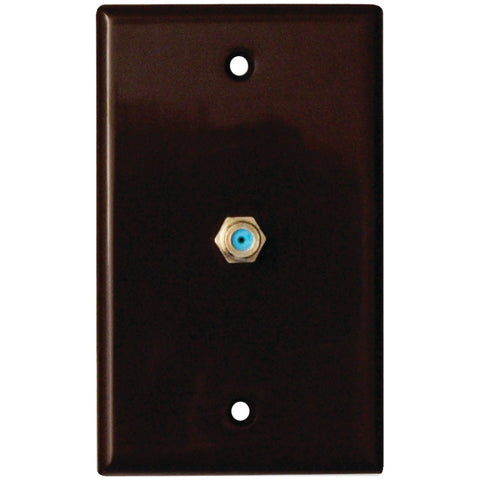 DataComm Electronics 32-2024-BR 2.4GHz Coaxial Wall Plate (Brown)