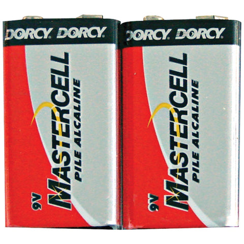 Dorcy(R) 41-6111 Mastercell 9-Volt Alkaline Batteries, 2 pk