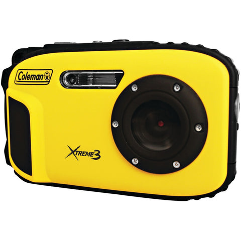 Coleman(R) C9WP-Y 20.0-Megapixel Xtreme3 HD Video Waterproof Digital Camera (Yellow)