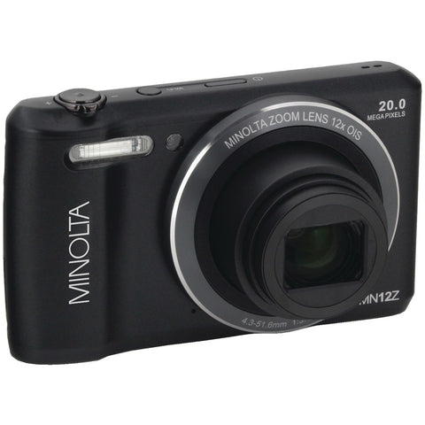 Minolta(R) MN12Z-BK 20.0-Megapixel HD Wi-Fi(R) Digital Camera (Black)