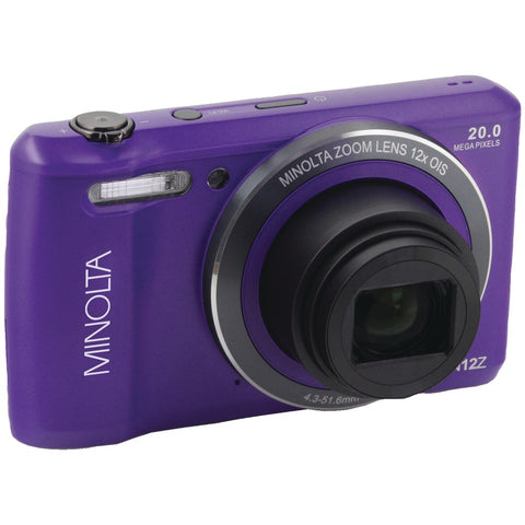 Minolta(R) MN12Z-P 20.0-Megapixel HD Wi-Fi(R) Digital Camera (Purple)