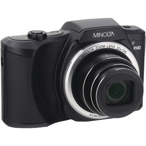 Minolta(R) MN22Z-BK 20.0-Megapixel 1080p Full HD Wi-Fi(R) MN22Z Digital Camera with 22x Zoom (Black)