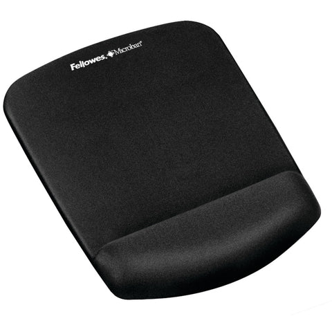 Fellowes(R) 9252001 PlushTouch(TM) Mouse Pad Wrist Rest with FoamFusion(TM) (Black)