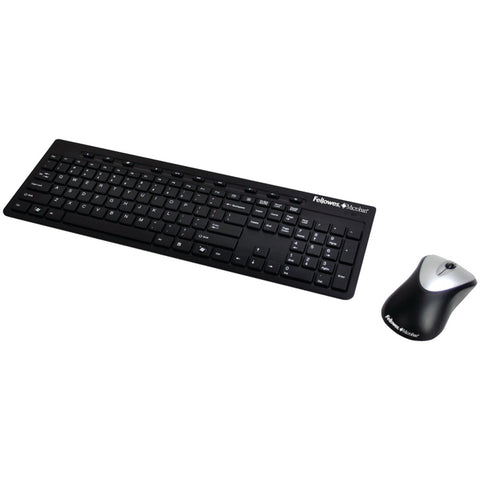 Fellowes(R) 9893601 Microban(R) Slimline Cordless Keyboard Combination