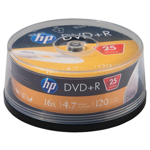HP(R) DR16025CB 4.7GB 16x DVD+Rs (25-ct Cake Box Spindle)