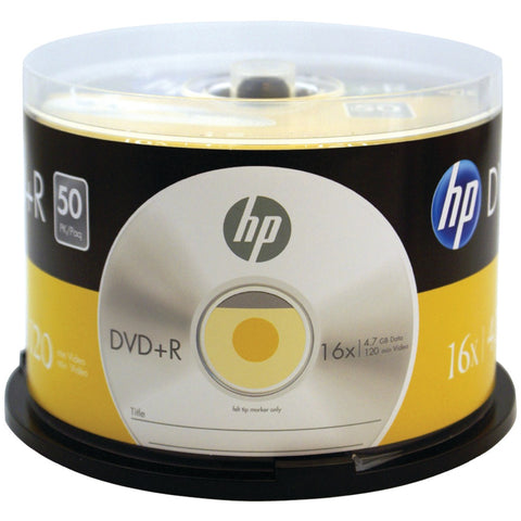 HP(R) DR16050CB 4.7GB 16x DVD+Rs (50-ct Cake Box Spindle)