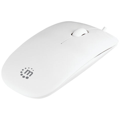 Manhattan(R) 177627 Silhouette Optical Mouse (White)