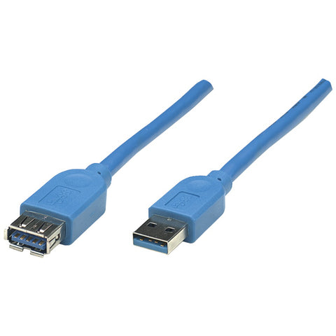 Manhattan(R) 322447 A-Male to A-Female SuperSpeed USB 3.0 Extension Cable (9.81ft)